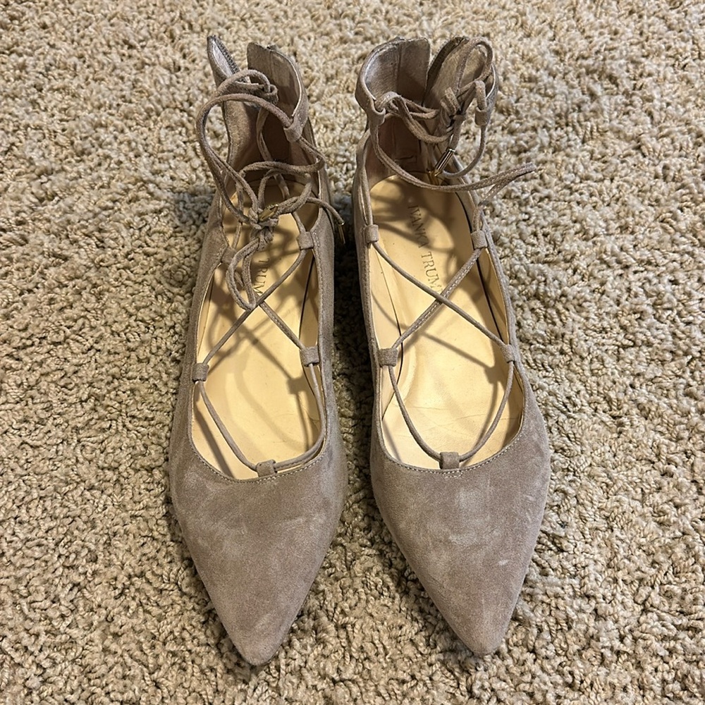 Ivanka Trump lace up flats